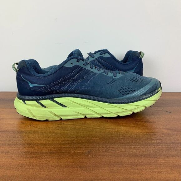 Hoka One One Mens Clifton 6 1102872 SWMO Blue Running Shoes Sneakers Size 11.